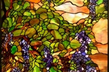 A reproduction of Tiffany's renowned stained glass art